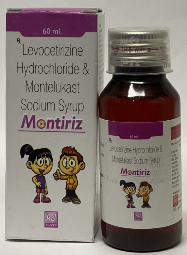 Levocetirizine Hydrochloride & Montelukast Sodium Syrup